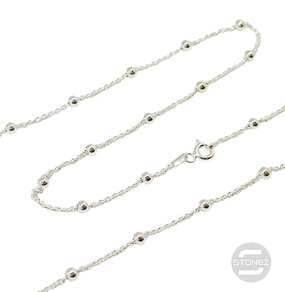 39783-45 CFP514 Cadena Plata 925 45 Cms Grosor 1x1 Bola 3 mm aprox