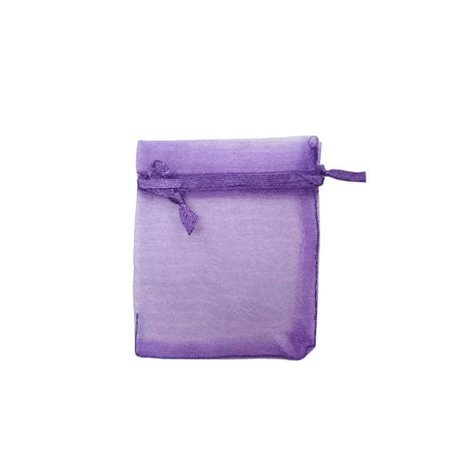 Paquete 100 Bolsas Organza Color Morado 7x9 Cms Aprox 600104580