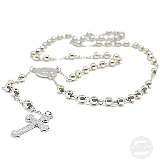 40011107-01 Collar Acero Rosario 70 Cms Bolas 6 mm