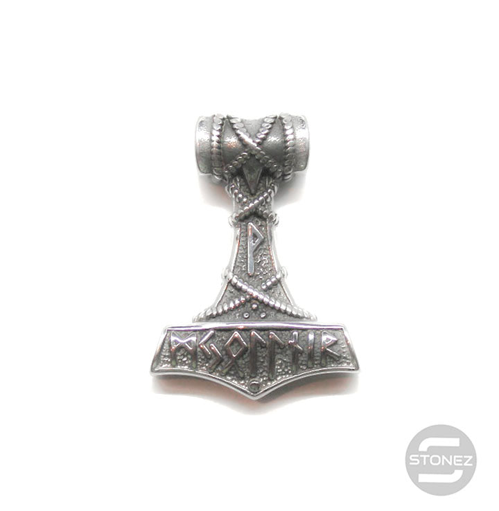 400101109-11 Colgante Acero Martillo Thor 31 x 41 MM