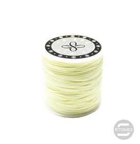 400201593-09 Hilo Nylon Trenzado Blanco Crema 1 mm 72 Metros