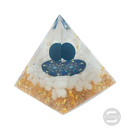400202371-001 Pirámide Orgonita Con Mineráles 5 Cms Aprox - stonez