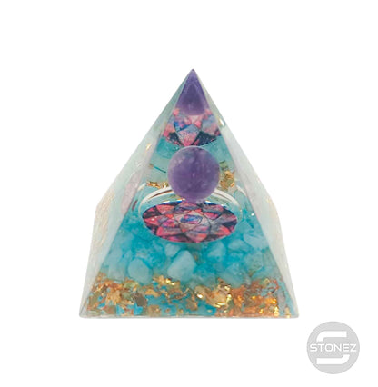 400202371-005 Pirámide Orgonita Con Mineráles 5 Cms Aprox