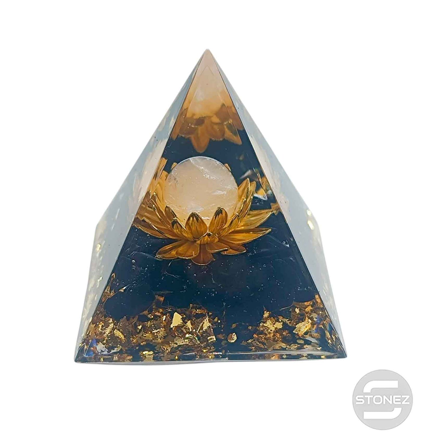 400202371-022 Pirámide Orgonita Con Mineráles 5 Cms Aprox
