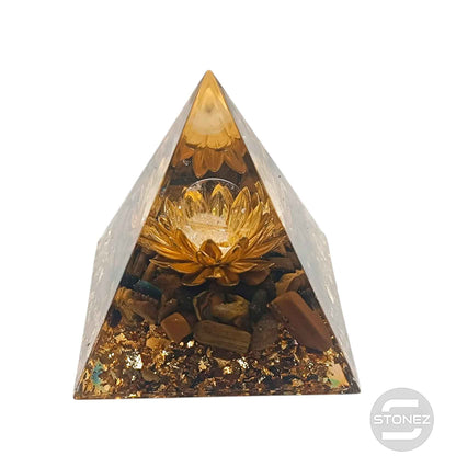 400202371-023 Pirámide Orgonita Con Mineráles 5 Cms Aprox - stonez