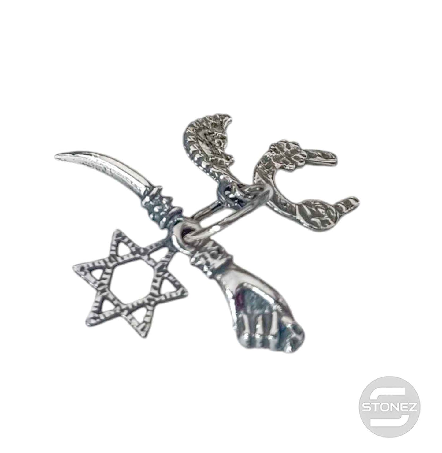 400701521 Colgante De Plata Varios Simbolos