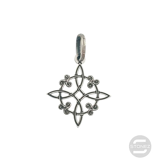 400701524 Colgante De Plata Nudo De Bruja 23 mm