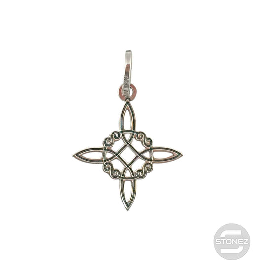 400701529 Colgante De Plata Nudo De Bruja 23 mm.