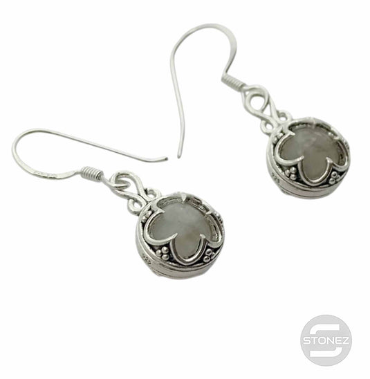 400802747 Pendientes Plata 925 Gancho Hippie Gotlant Cuarzo 11 mm Aprox