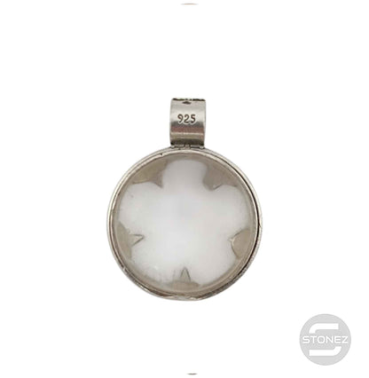 400802940 Colgante Doble Cara Plata 925 Gotlant Cuarzo Blanco 13 mm Aprox (UNIDADES LIMITADAS)