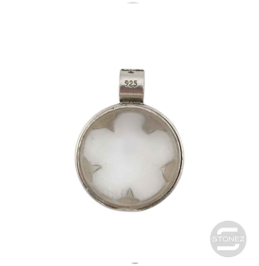 400802940 Colgante Doble Cara Plata 925 Gotlant Cuarzo Blanco 13 mm Aprox (UNIDADES LIMITADAS)