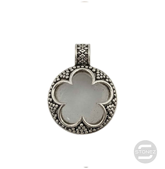 400802940 Colgante Doble Cara Plata 925 Gotlant Cuarzo Blanco 13 mm Aprox (UNIDADES LIMITADAS)