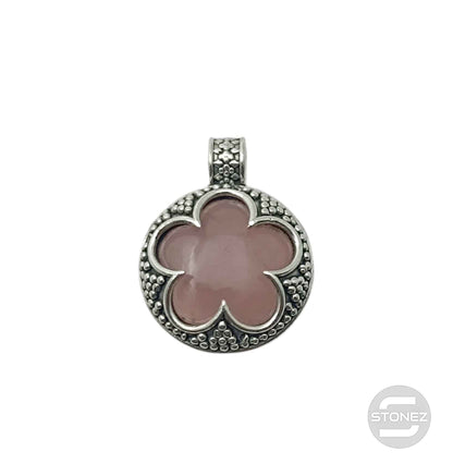 400802940 Colgante Doble Cara Plata 925 Gotlant Cuarzo Rosa 13 mm Aprox (UNIDADES LIMITADAS)