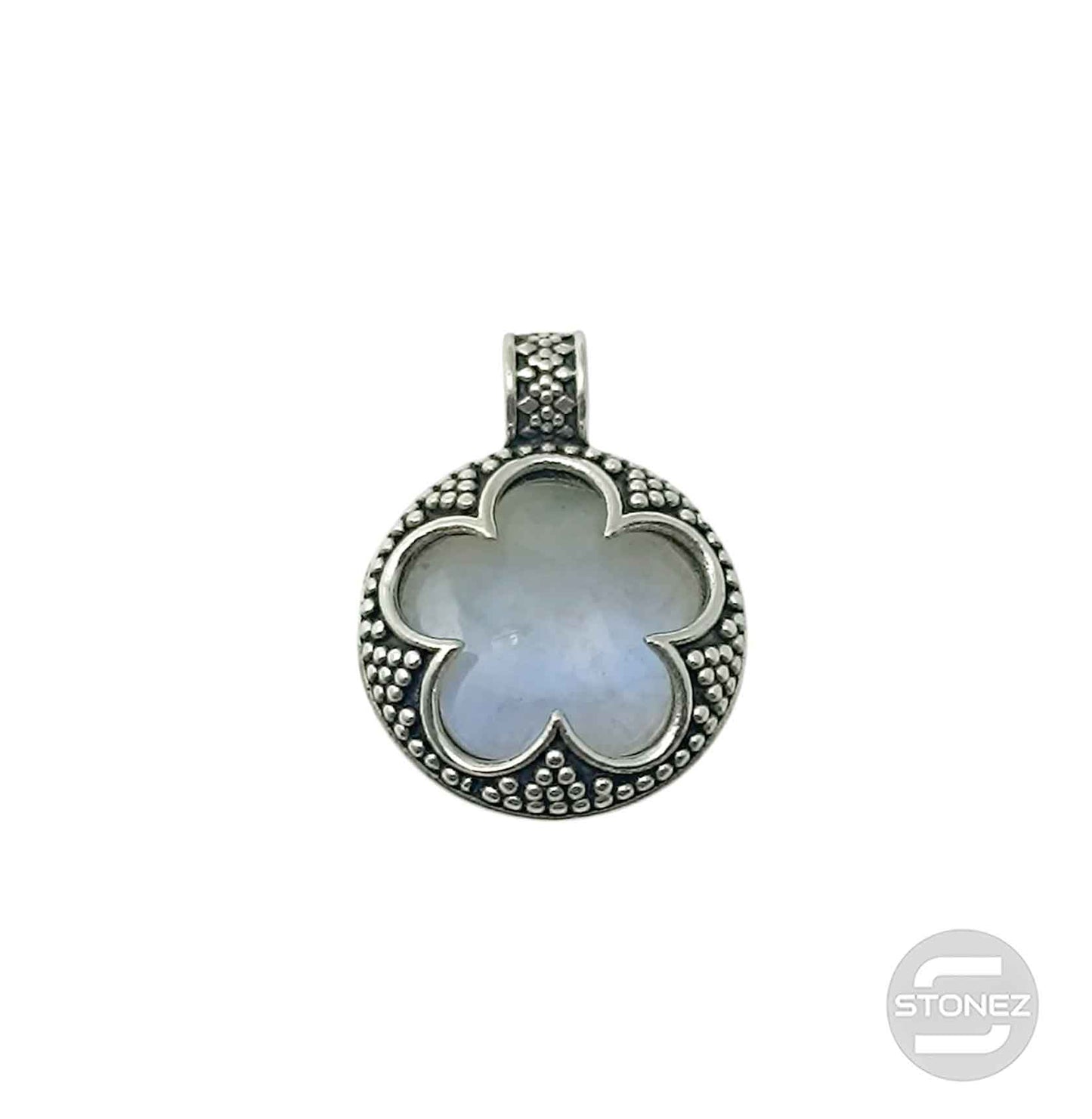 400802940 Colgante Doble Cara Plata 925 Gotlant Piedra Luna 13 mm Aprox (UNIDADES LIMITADAS)