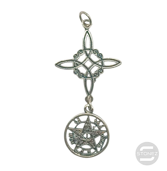 400803185 Colgante Doble Protección En Plata 925 50 mm Largo Aporx