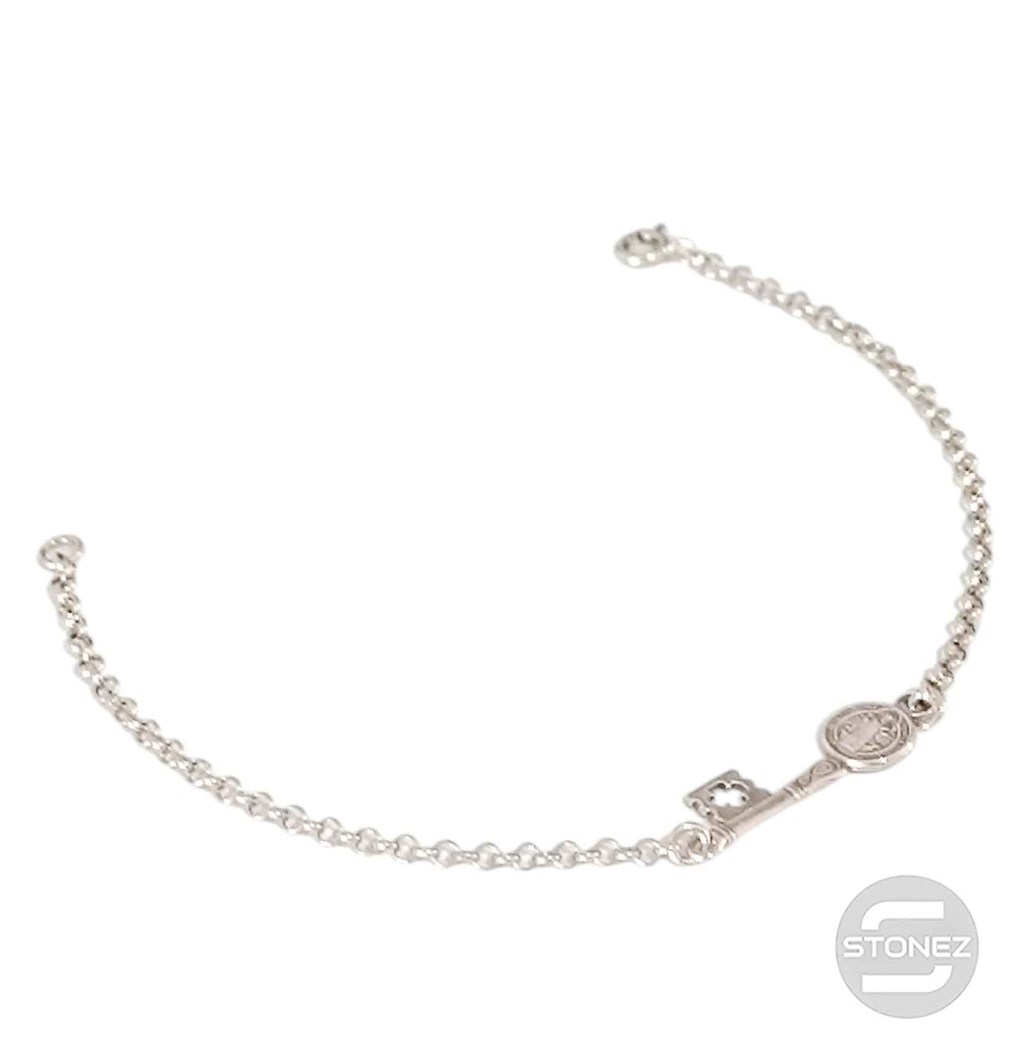 400803296 Pulsera LLave San Benito Plata 925 18 Cms Aprox