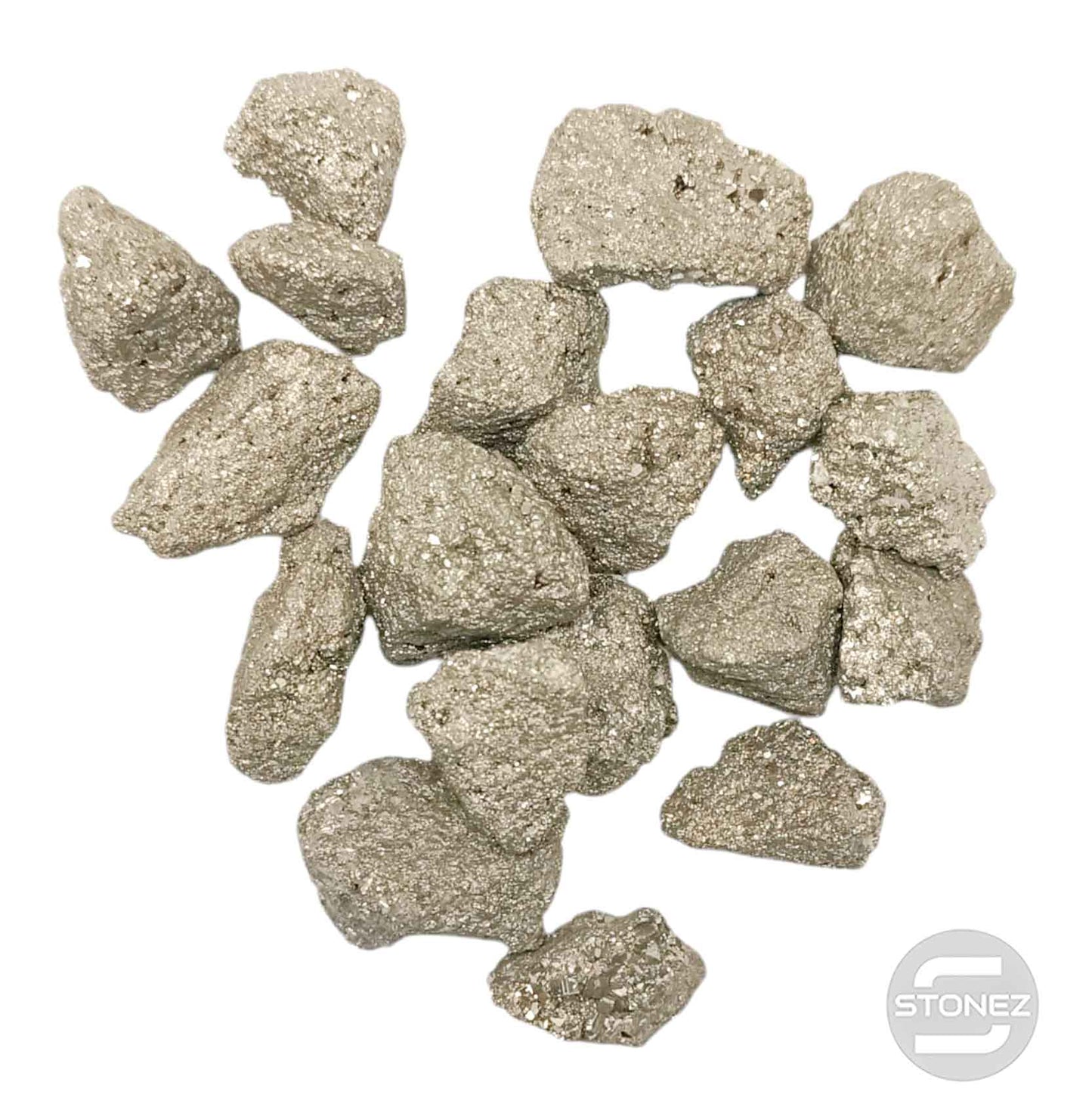 401002970 Bolsa 1 Kilo Piedra Pirita Chispa Peru (Tamaños Surtido Desde 4 cms Hasta 6 cms Aprox) En La Foto Hay 1 KILO