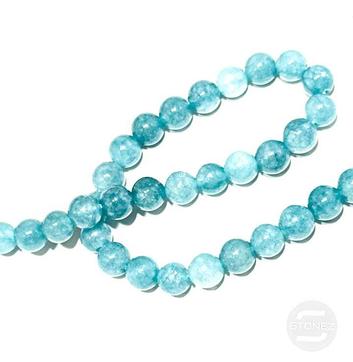 40705 Tira Cuentas Piedra Natural Cuarzo Azul En 8 mm