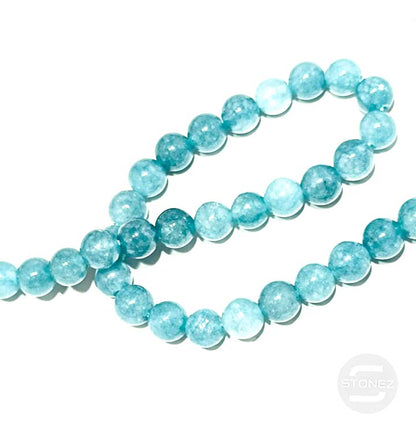 40705 Tira Cuentas Piedra Natural Cuarzo Azul En 8 mm