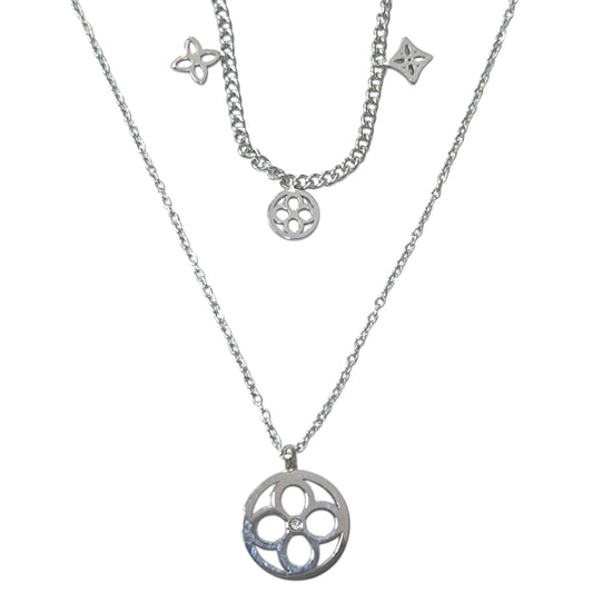 Collar Acero Sigilo Doble Cadena Ref 60386-06