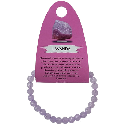 Pulsera Piedra Natural Lavanda 6 mm Ref: 600604225