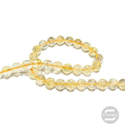 41205 Tira Cuentas Piedra Natural Citrino En 8 mm