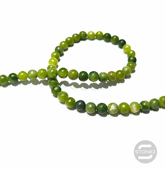 43004 Tira Cuentas Piedra Natural Jade Vietnamita En 6 mm