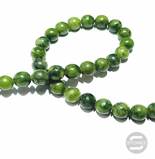 43006 Tira Cuentas Piedra Natural Jade Vietnamita En 10 mm