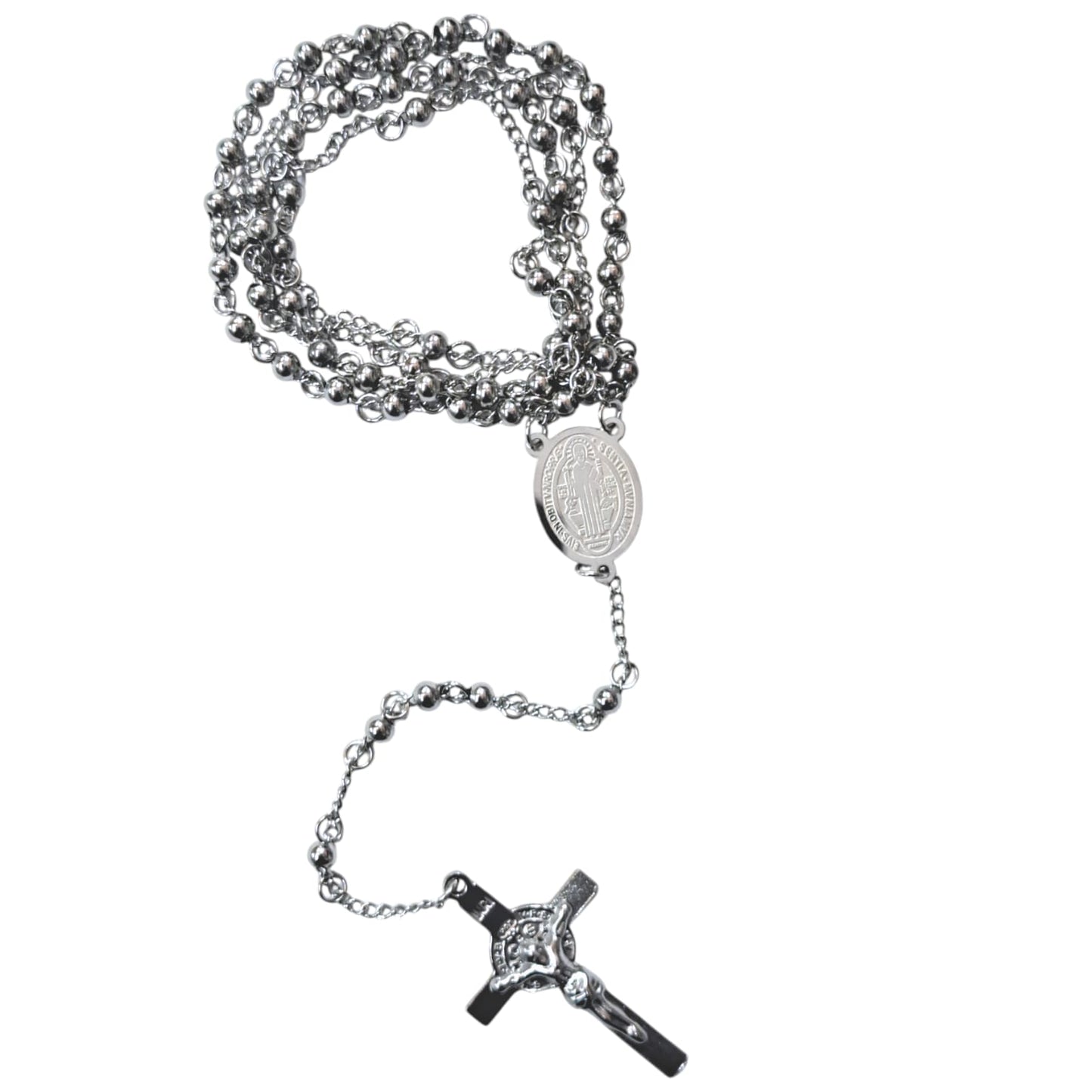 Collar Acero Rosario 70 Cms  Bolas 4 mm 600103614