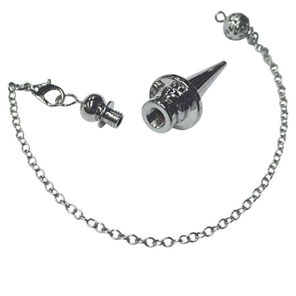 Pendulo Metal Color Plata Parte Superior Con Rosca Para Testigo 112201003-13