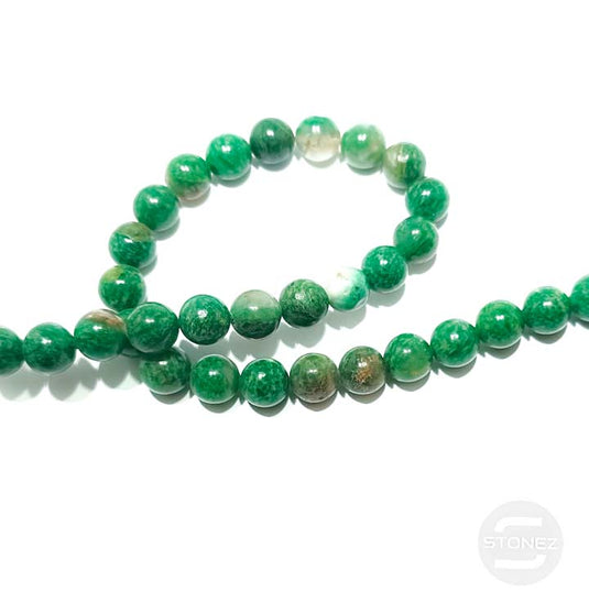 45306 Tira Cuentas Piedra Natural Jade Sudafricana En 10 mm