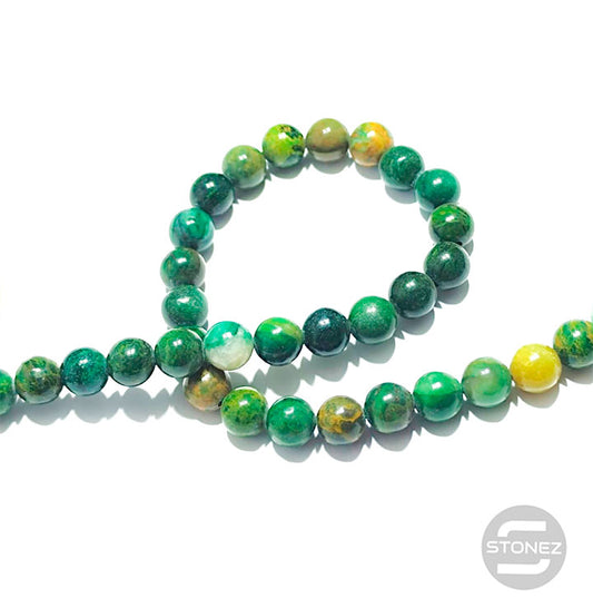 45505 Tira Cuentas Piedra Natural Jade Africana En 8 mm