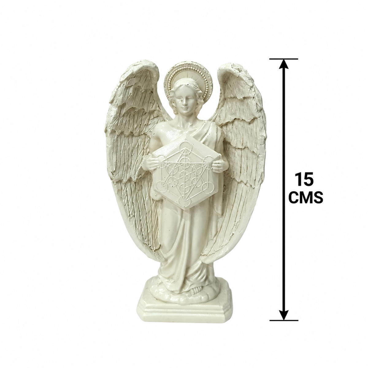 Figura En Resina Diosa Metratón 15 Cms Aprox Color Blanco REF 600104558