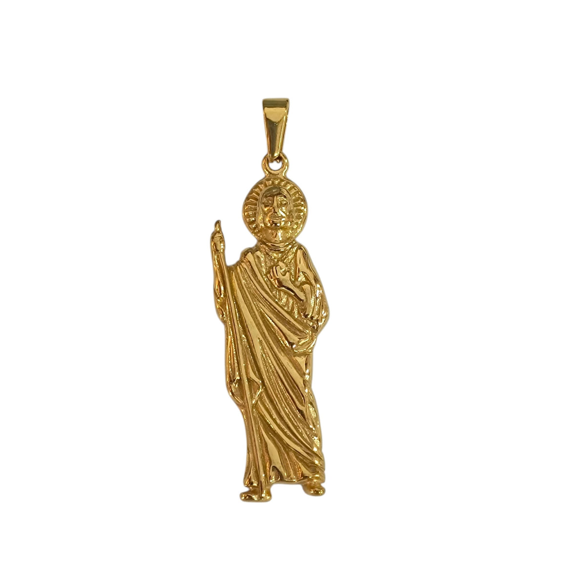 Colgante Acero Dorado San Judas Tadeo 60 mm REF 600104578