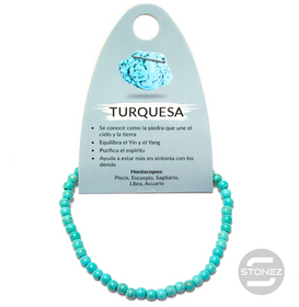 49233-03 Pulsera De Turquesina Sintética 4 mm