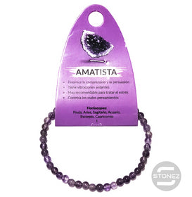 49237-05 Pulsera De Amatista 4 mm