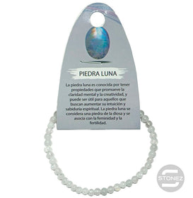 49241-61 Pulsera Piedra Natural Piedra Luna 4 mm