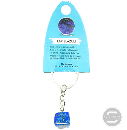 49686-13 Llavero Piedra Lapis Lázuli En Bisuteria