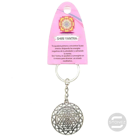 49690-12 Llavero Shiri Yantra En Metal 40 mm Aprox.