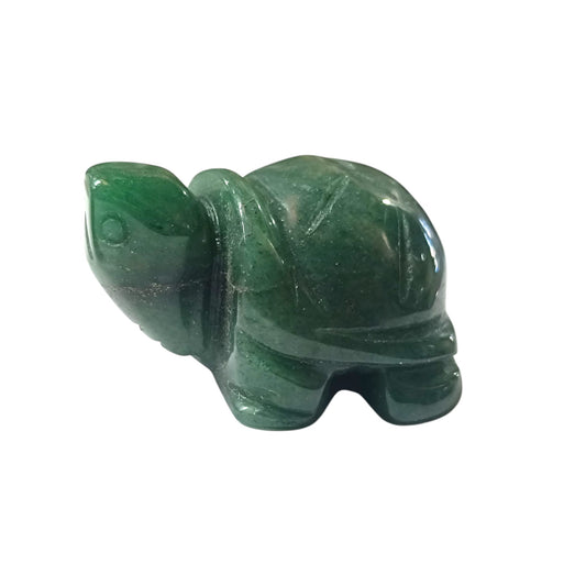 Tortuga Tallado Piedra Aventurina 4 Cms Aprox  (La Pieza Puede Ser Diferente A La Foto) Aprox Ref: 1114