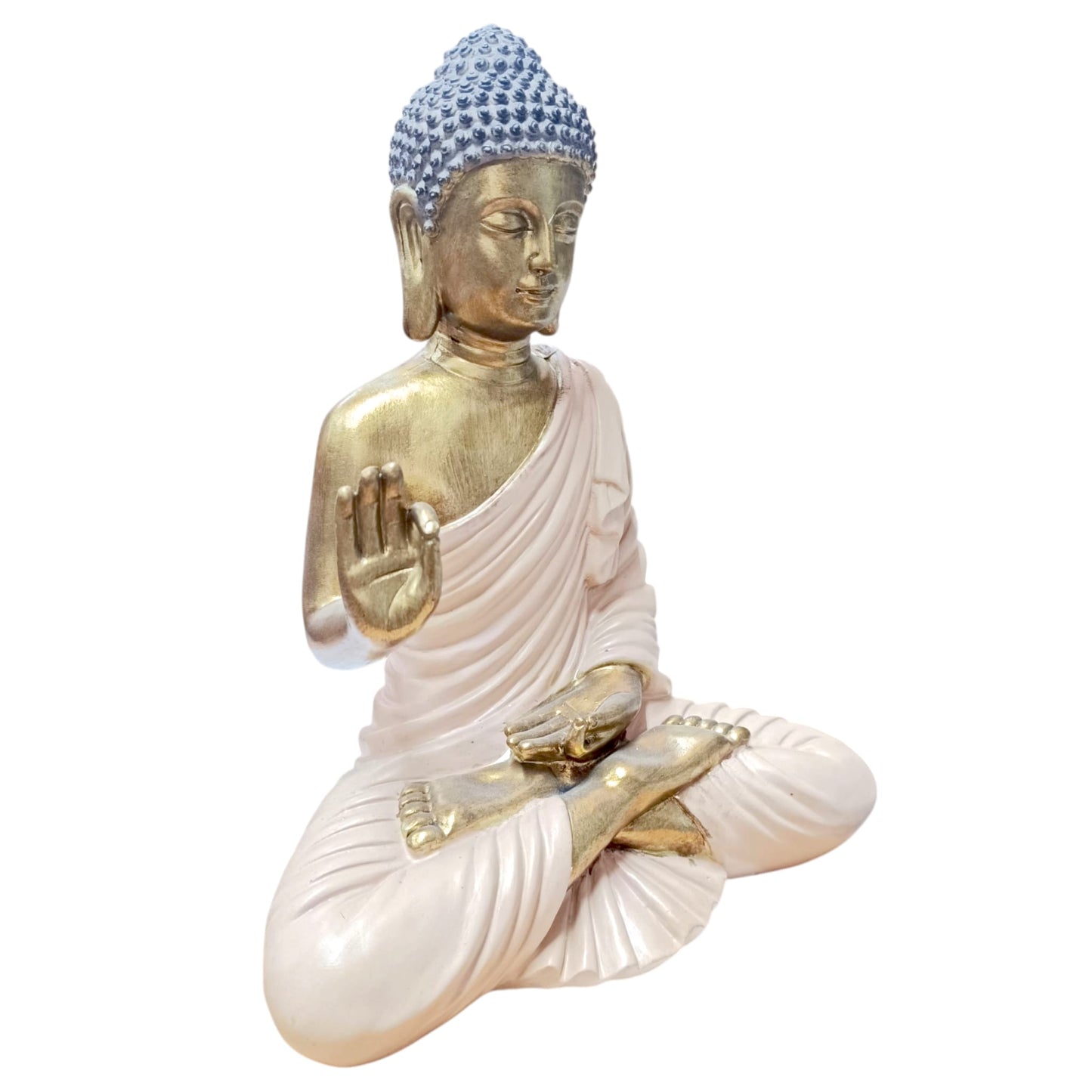 Figura En Resina Buda 31 Cms Aprox Rosa Claro 600104068