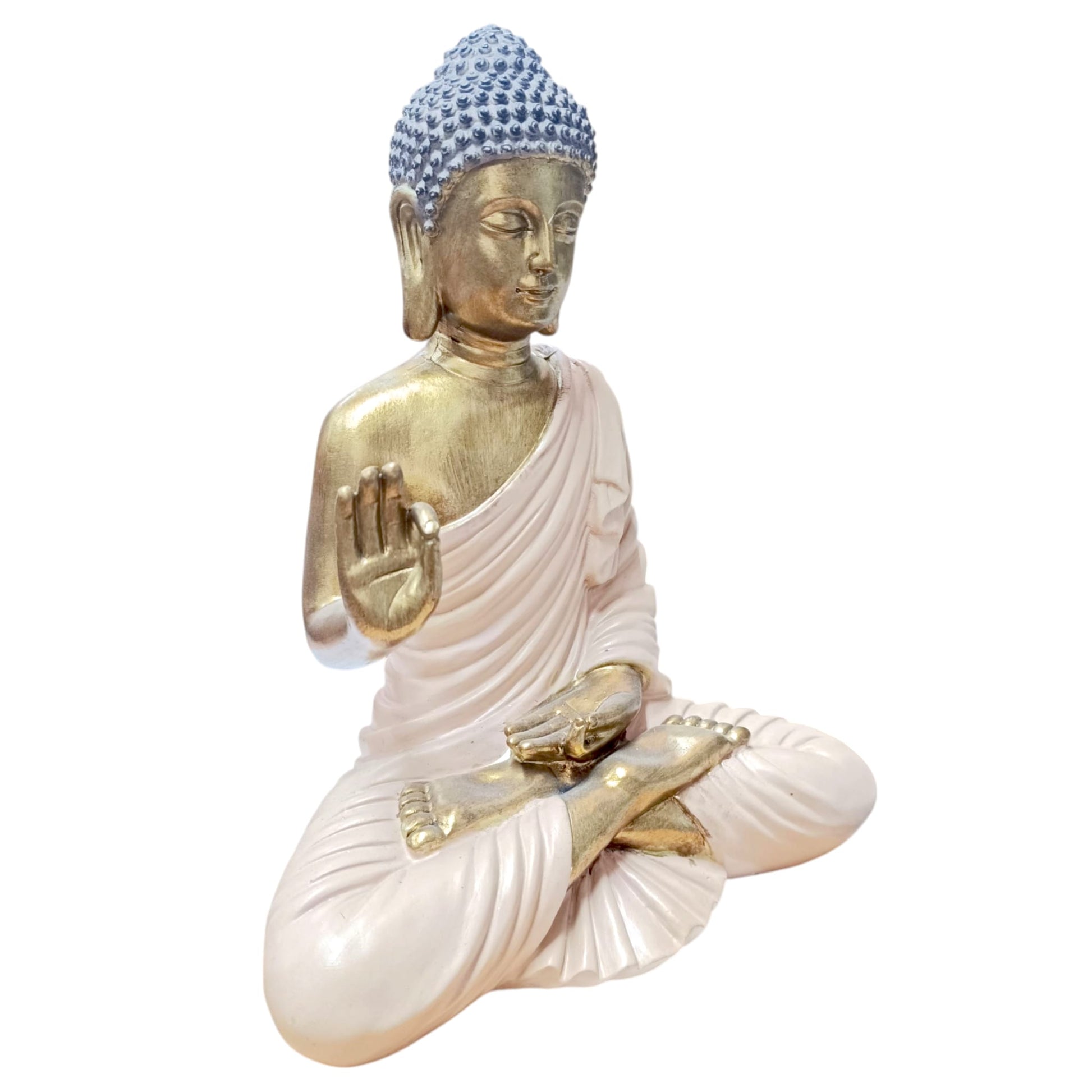 Figura En Resina Buda 31 Cms Aprox Rosa Claro 600104068