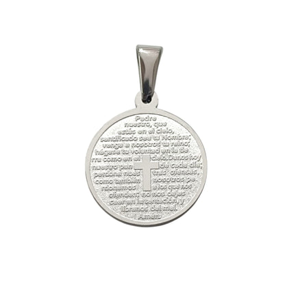 600103448-17 Colgante Acero Padre Nuestro 17 mm