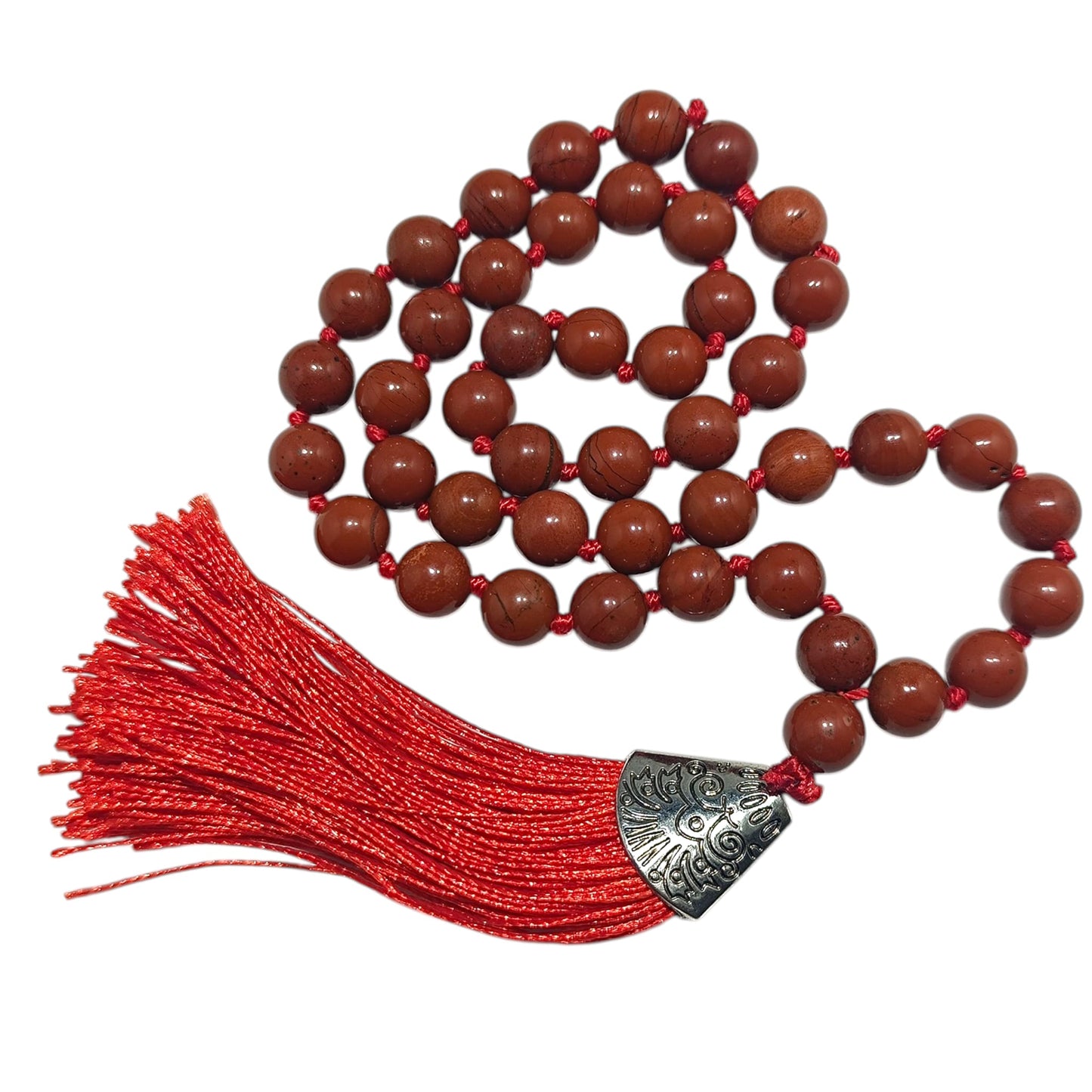 Codigo Sagrado 45 Cuentas Jaspe Rojo Bolas 8mm 600101464-15