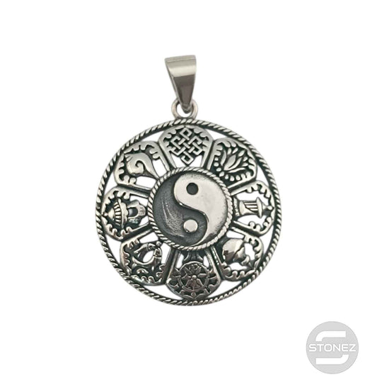 50007 Colgante De Plata 925 Yin Yang 30 mm