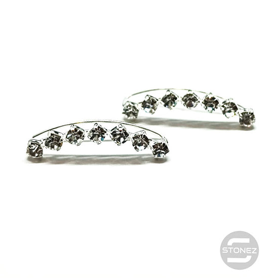 500201190-15 Trepadores Plata 925 Con Circonitas 20X4 mm