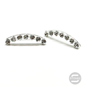 500201190-15 Trepadores Plata 925 Con Circonitas 20X4 mm