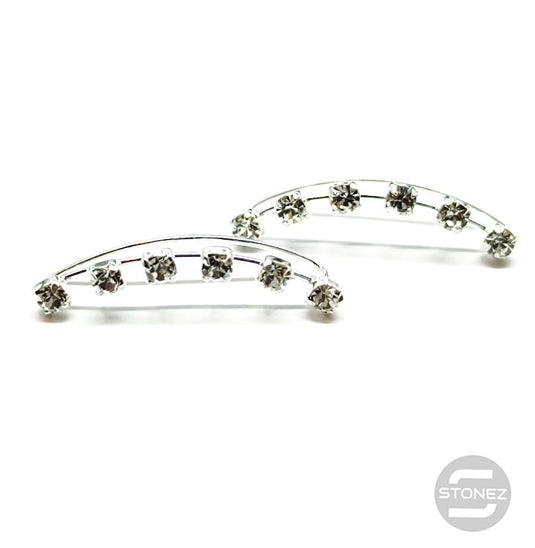 500201190-17 Trepadores Plata 925 Con Circonitas 22X3 mm