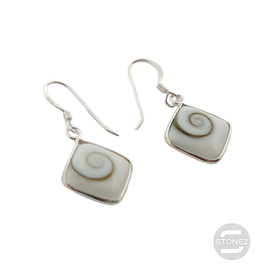 500202098-2 Pendientes Plata 925 Ojo De Shiva 15 x 18 mm Aprox