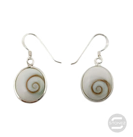 500202098-3 Pendientes Plata 925 Ojo De Shiva 13 x 18 mm Aprox